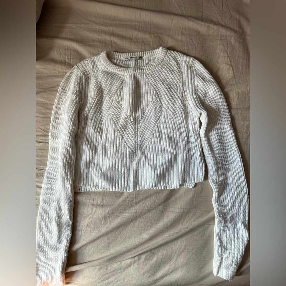 Zara Cream Knit Pullover
